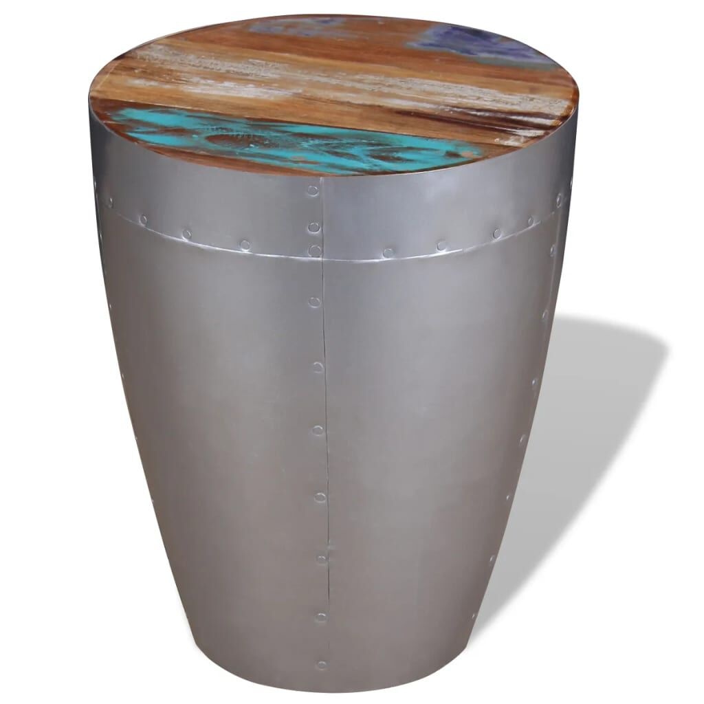 VidaXL Kruk Luchtvaartstijl Gerecycled Hout - 35% Korting!