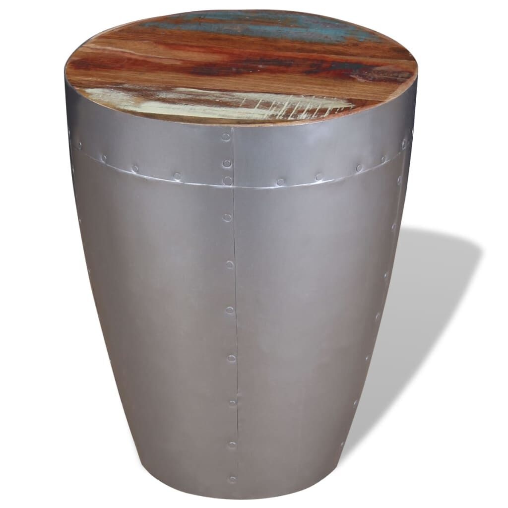 VidaXL Kruk Luchtvaartstijl Gerecycled Hout - 35% Korting!