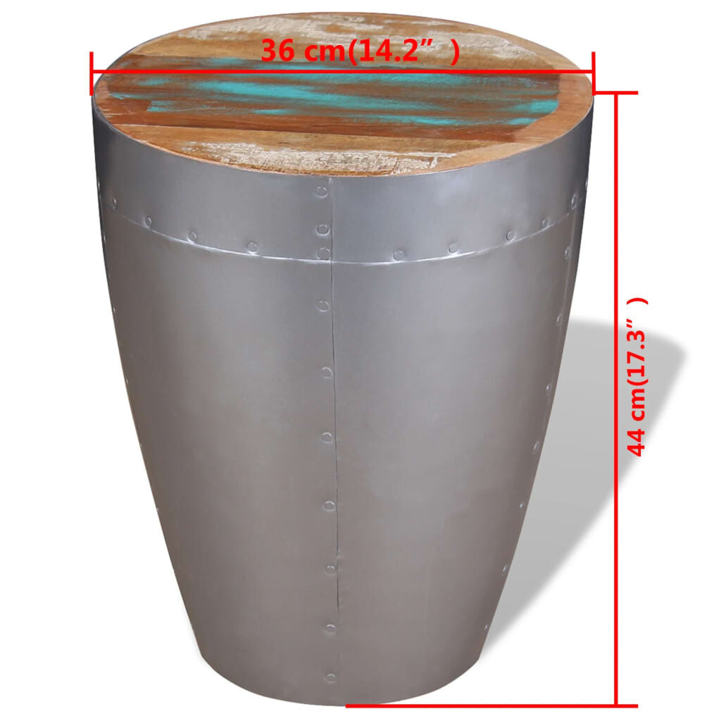 VidaXL Kruk Luchtvaartstijl Gerecycled Hout - 35% Korting!