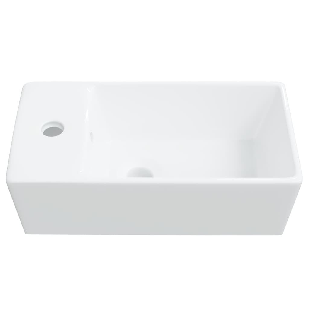 vidaXL Keramische Wasbak Wit 48cm - 35% Korting!