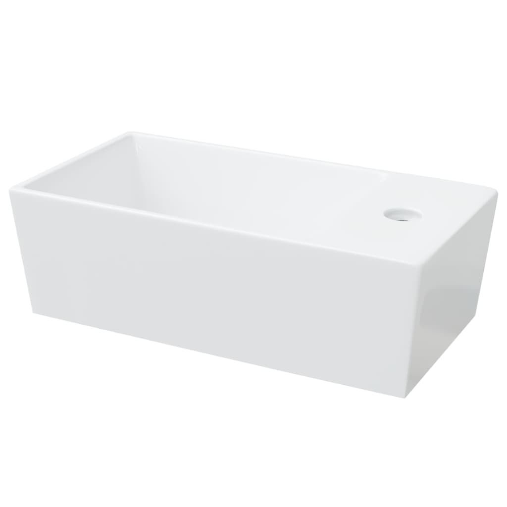 vidaXL Keramische Wasbak Wit 48cm - 35% Korting!