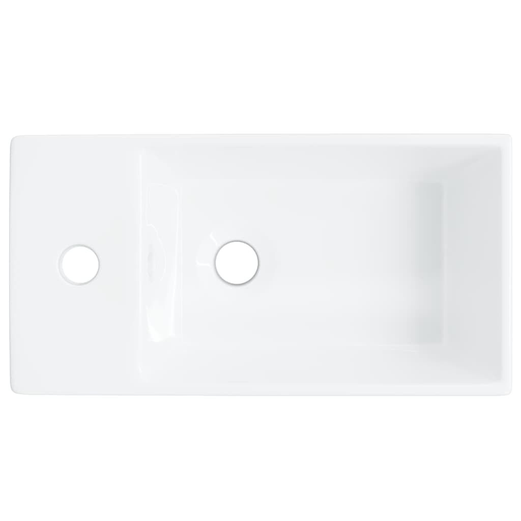 vidaXL Keramische Wasbak Wit 48cm - 35% Korting!