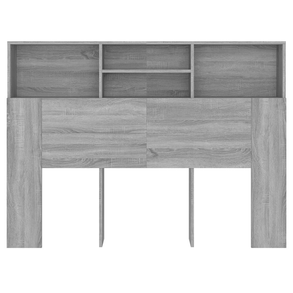 Hoofdbordkast Grijs Sonoma Eiken 140cm - 35% Korting!