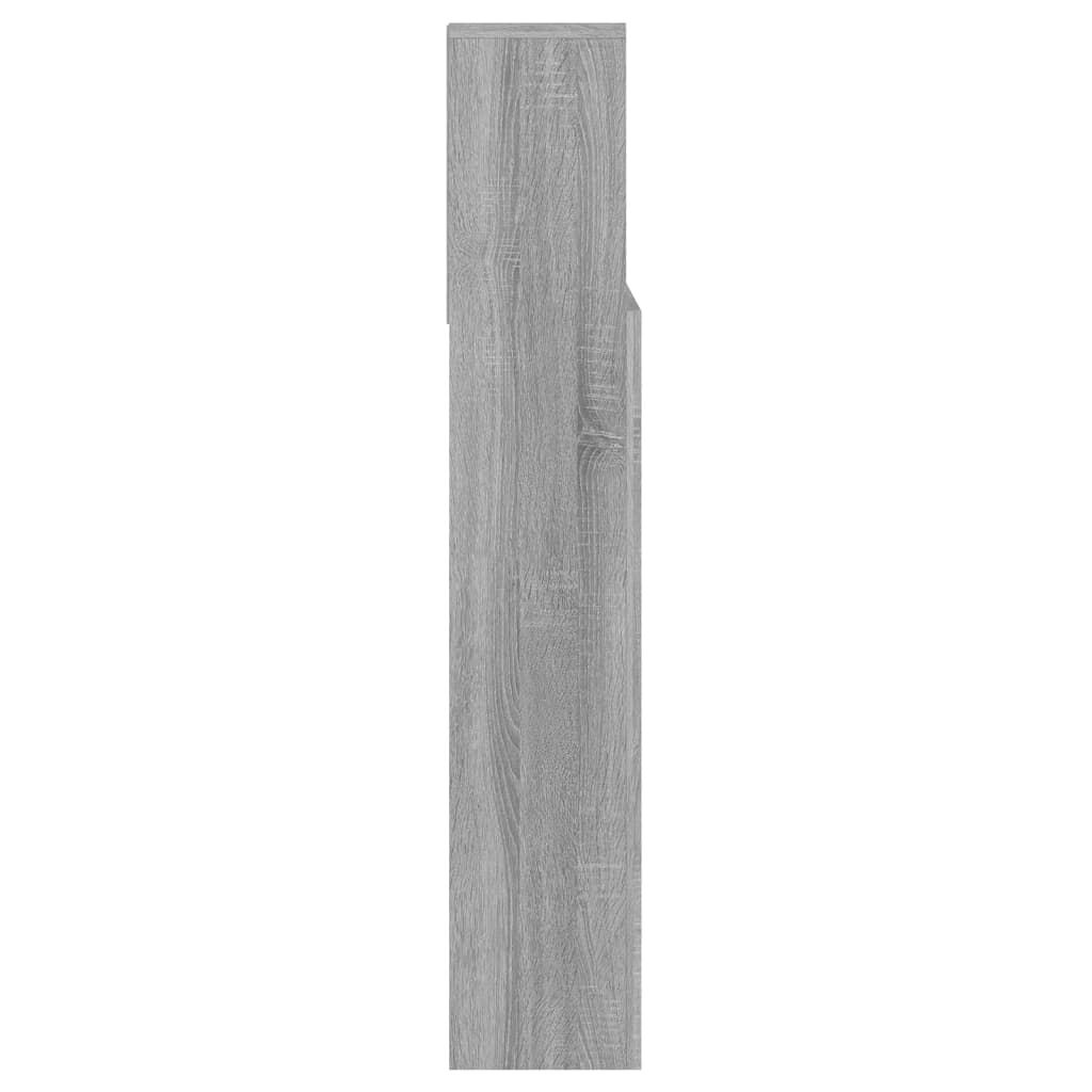Hoofdbordkast Grijs Sonoma Eiken 140cm - 35% Korting!