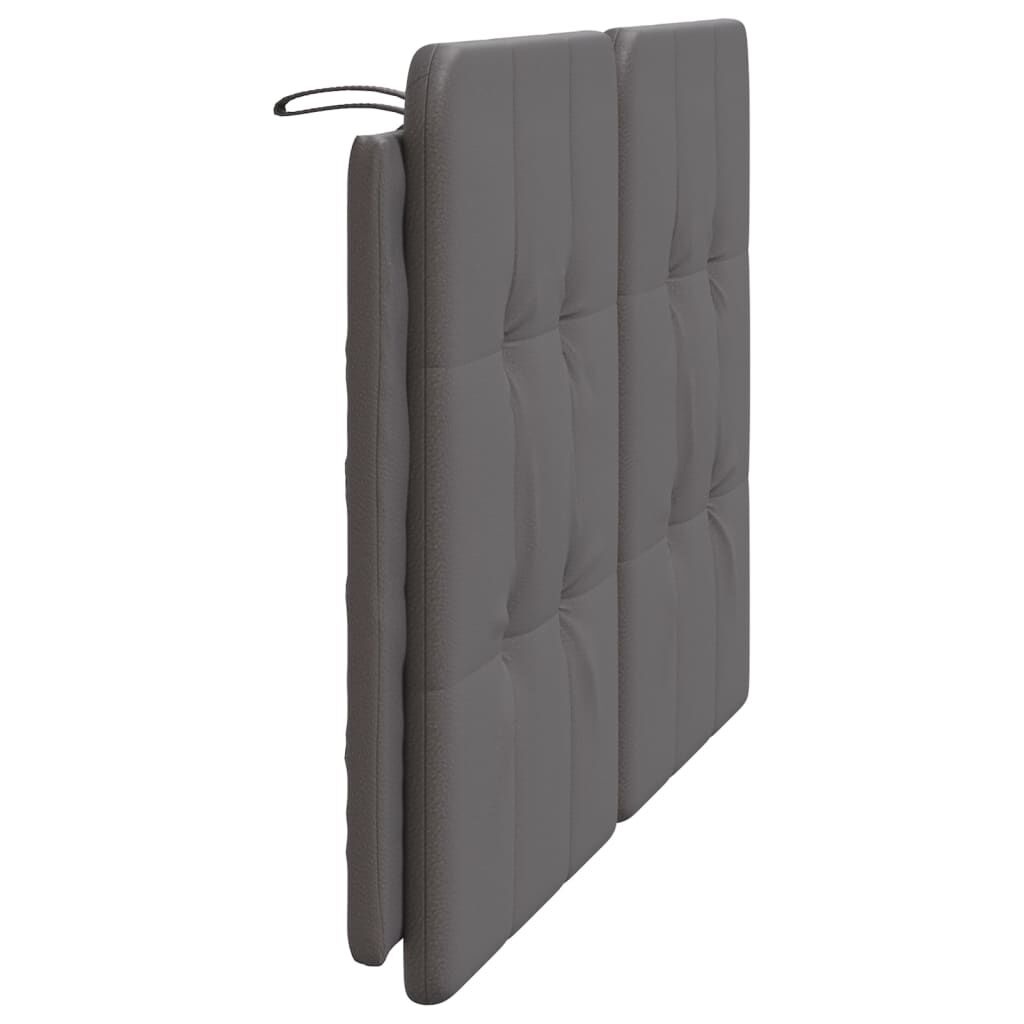 Hoofdbordkussen 140cm Grijs Kunstleer -35% Korting!
