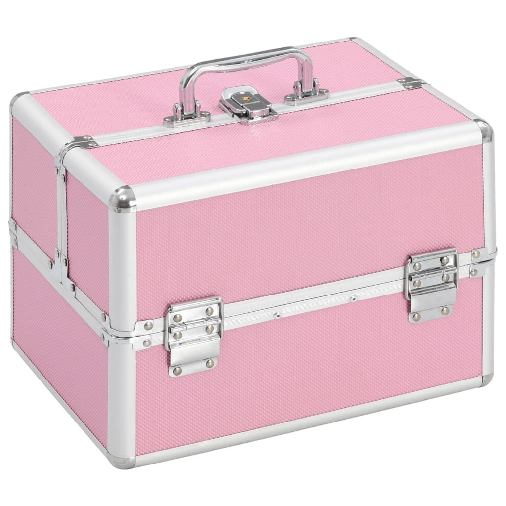 Roze Make-up Koffer v. vidaXL - 22x30x21cm - 42% Korting!