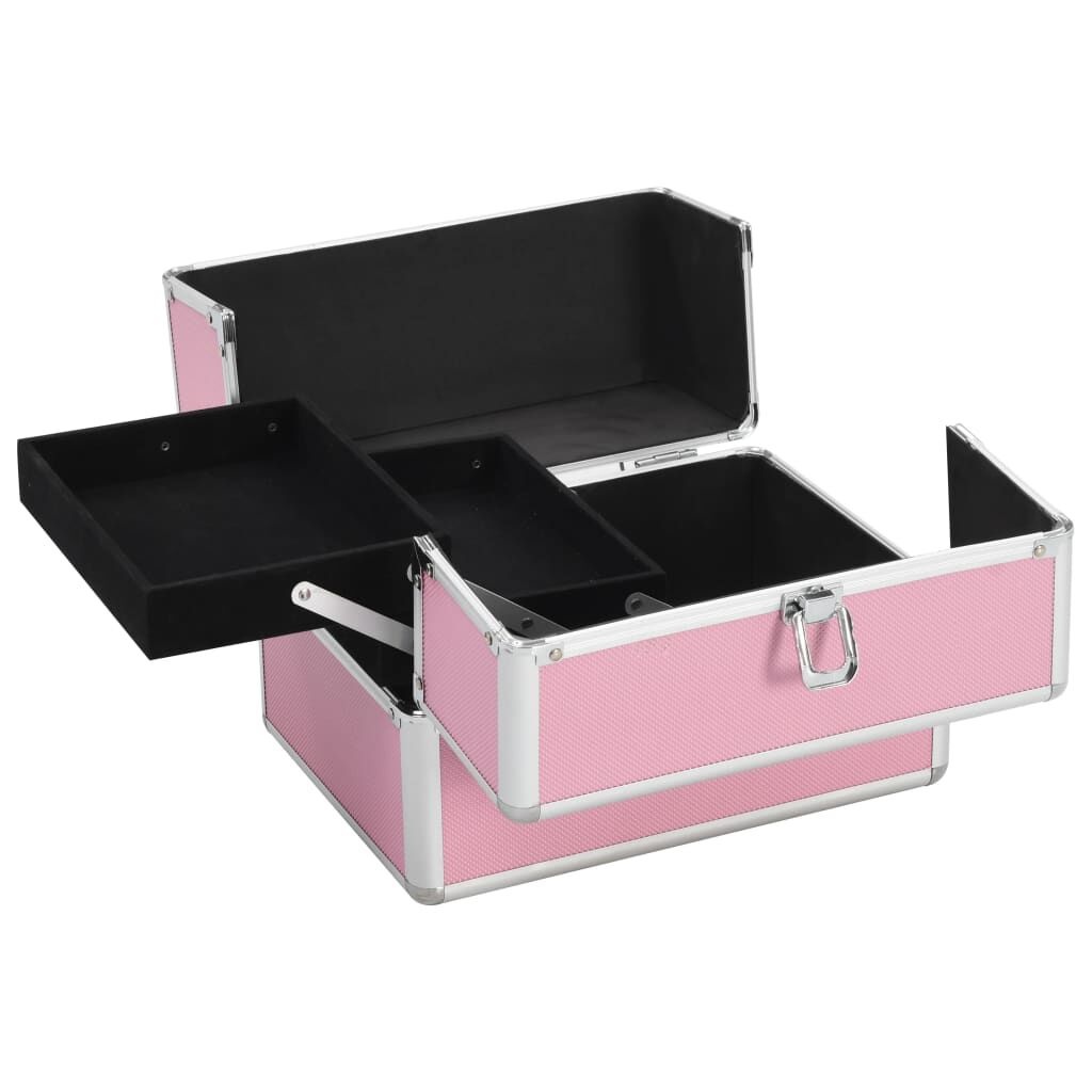 Roze Make-up Koffer v. vidaXL - 22x30x21cm - 42% Korting!