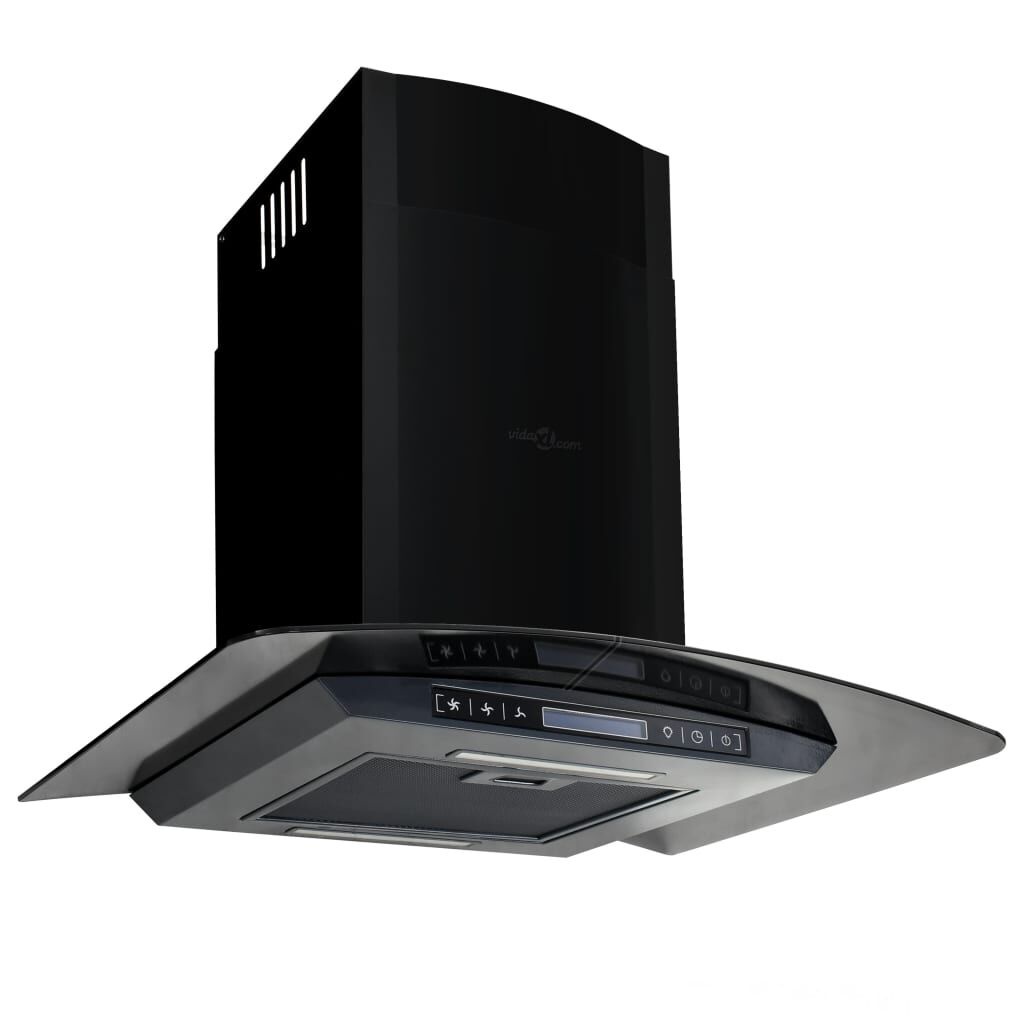 vidaXL Afzuigkap 60cm Zwart RVS -35% (Defect Mogelijk)