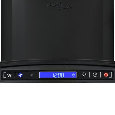 vidaXL Afzuigkap 60cm Zwart RVS -35% (Defect Mogelijk)
