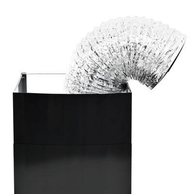vidaXL Afzuigkap 60cm Zwart RVS -35% (Defect Mogelijk)