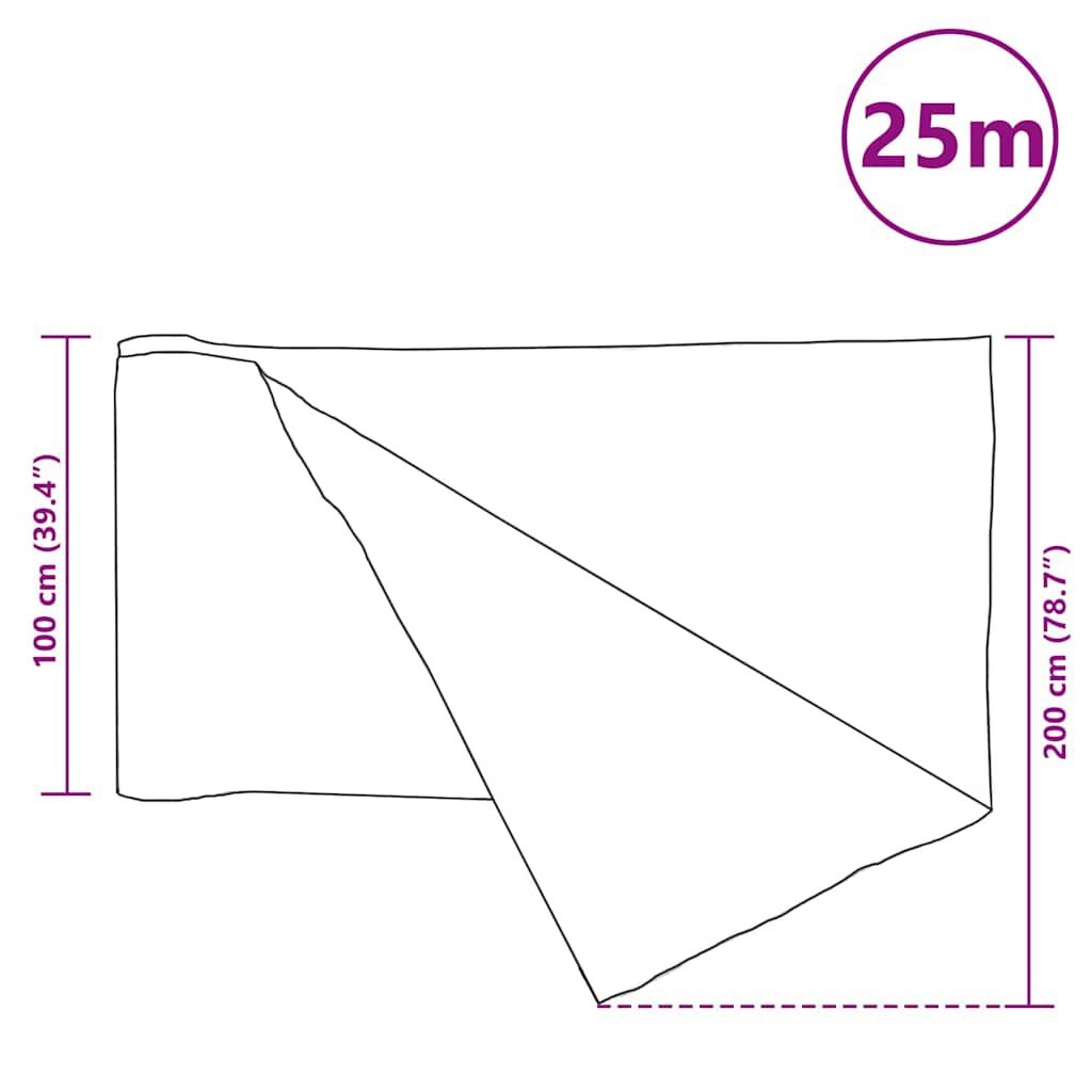 vidaXL Privacynet Antraciet 1x25m - 35% Korting!