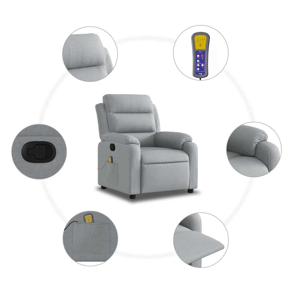 Massagestoel Lichtgrijs - 35% Korting! (Schroeven Missen)