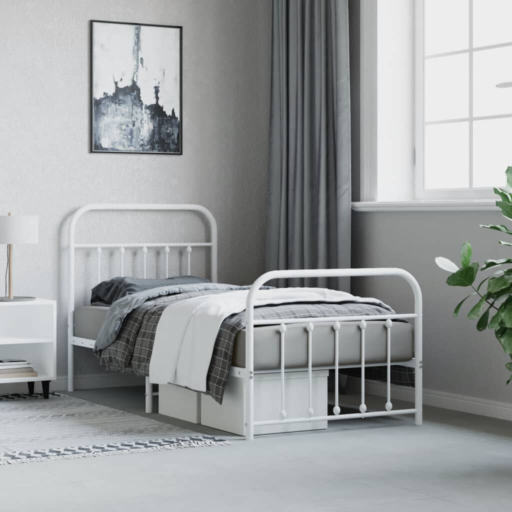 VidaXL Bedframe 90x190 Wit - 45% Korting! (Retour)