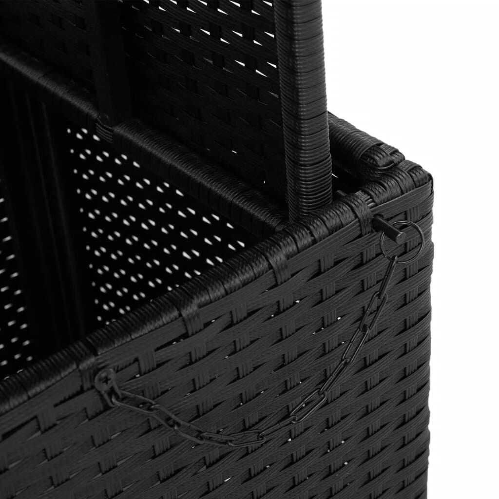 vidaXL Tuintafel Rattan/Acaciahout Zwart -35% Korting!