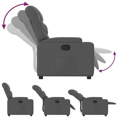VidaXL Verstelbare Fauteuil Donkergrijs - 45% Korting!