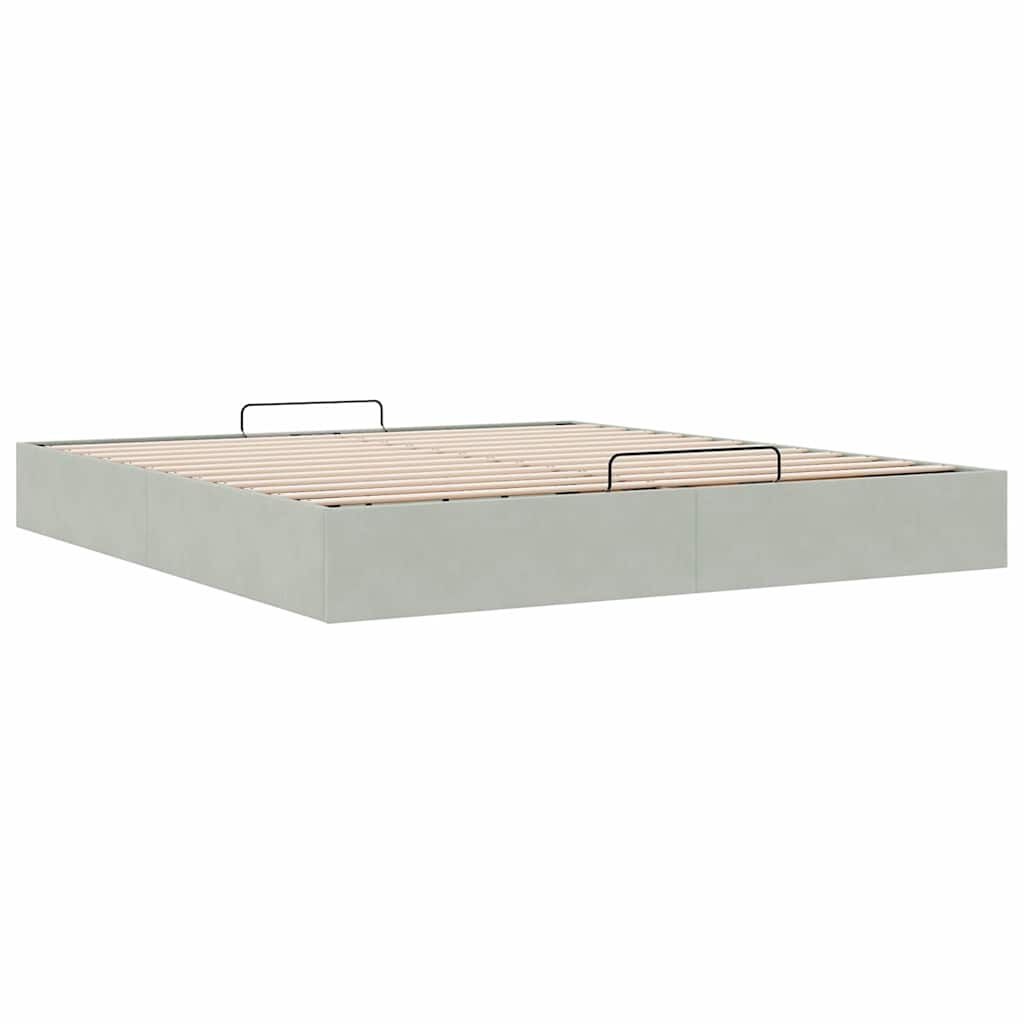 vidaXL Ottoman Bed 180x200 Lichtgrijs -35%! Opbergruimte