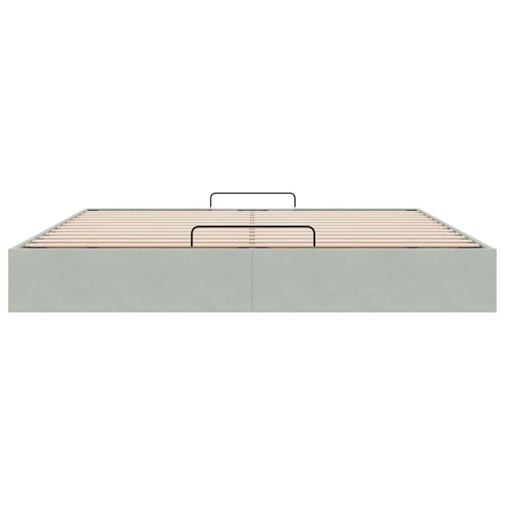 vidaXL Ottoman Bed 180x200 Lichtgrijs -35%! Opbergruimte