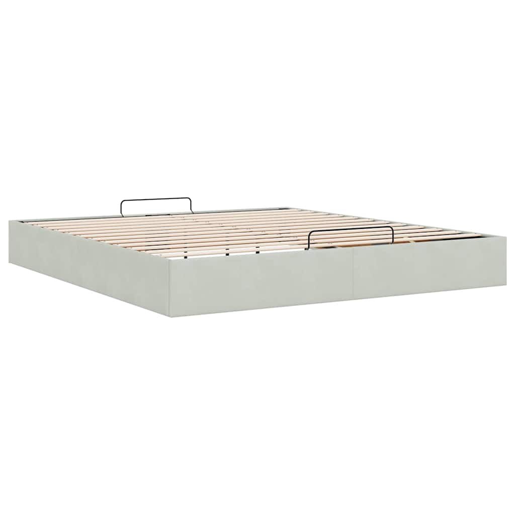vidaXL Ottoman Bed 180x200 Lichtgrijs -35%! Opbergruimte
