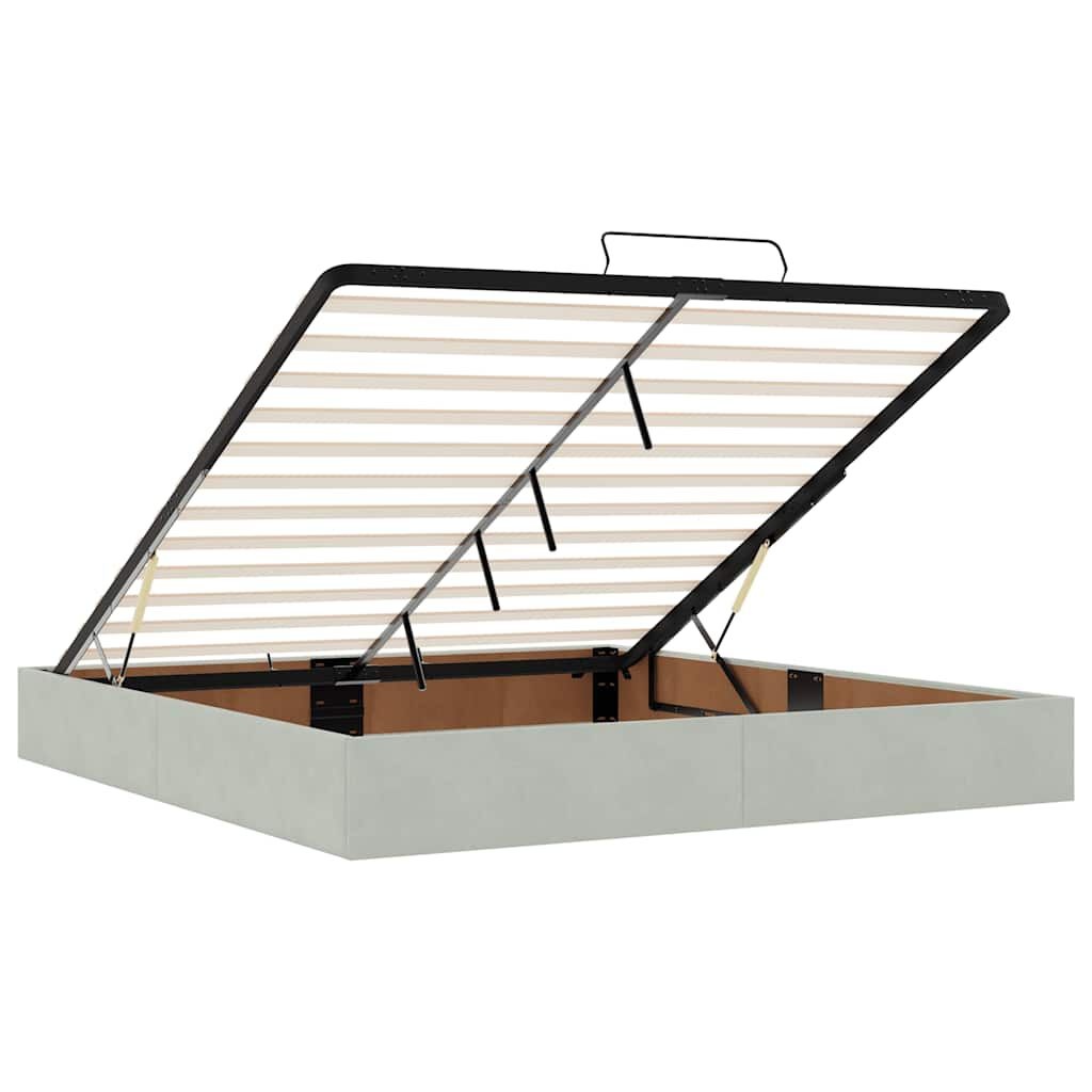 vidaXL Ottoman Bed 180x200 Lichtgrijs -35%! Opbergruimte