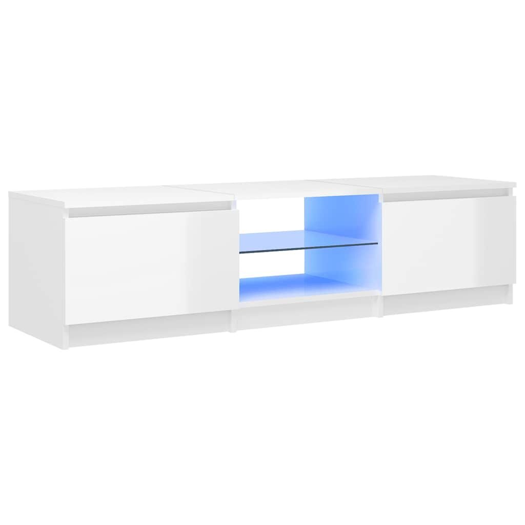 vidaXL TV Meubel LED Wit 140cm - 35% Korting!