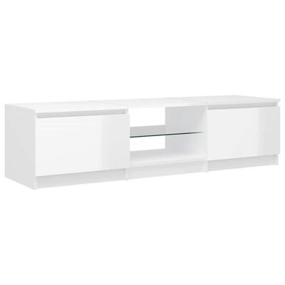 vidaXL TV Meubel LED Wit 140cm - 35% Korting!