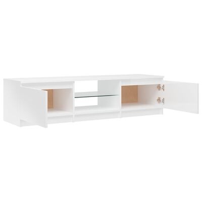 vidaXL TV Meubel LED Wit 140cm - 35% Korting!
