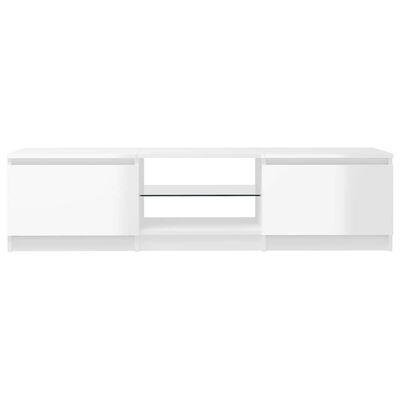 vidaXL TV Meubel LED Wit 140cm - 35% Korting!