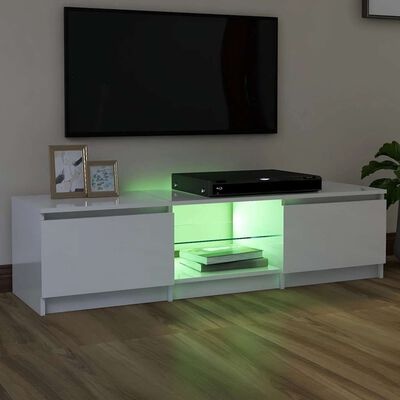 vidaXL TV Meubel LED Wit 140cm - 35% Korting!