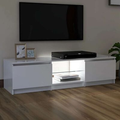 vidaXL TV Meubel LED Wit 140cm - 35% Korting!