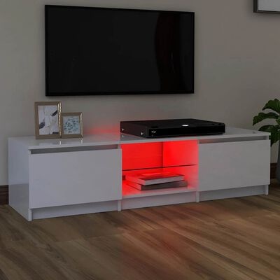 vidaXL TV Meubel LED Wit 140cm - 35% Korting!