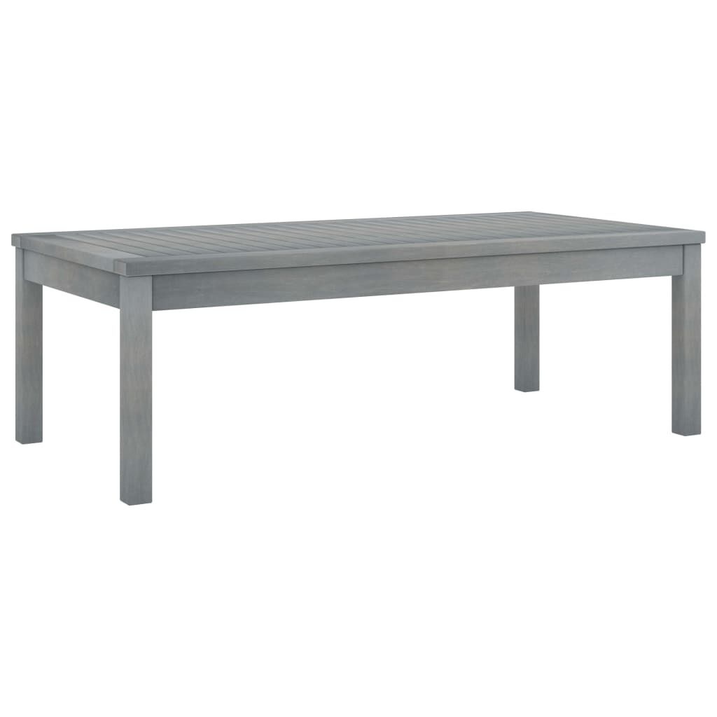 vidaXL Salontafel Acaciahout Grijs 100x50cm -35% Korting!