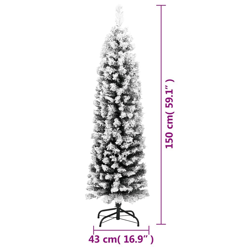 Kunstkerstboom met Sneeuw 150cm - Nu 65% Korting!