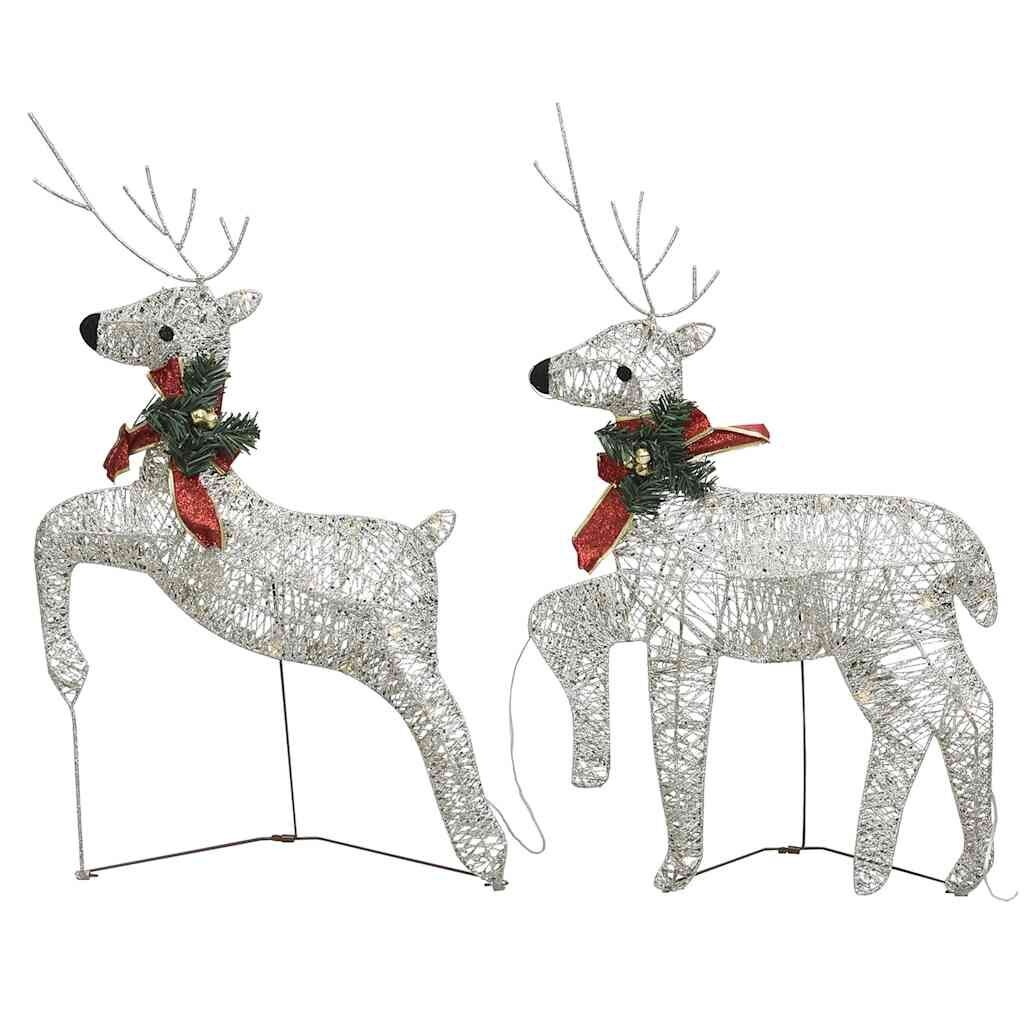 Kerstrendieren (2 stuks) met LED - 62% Korting!