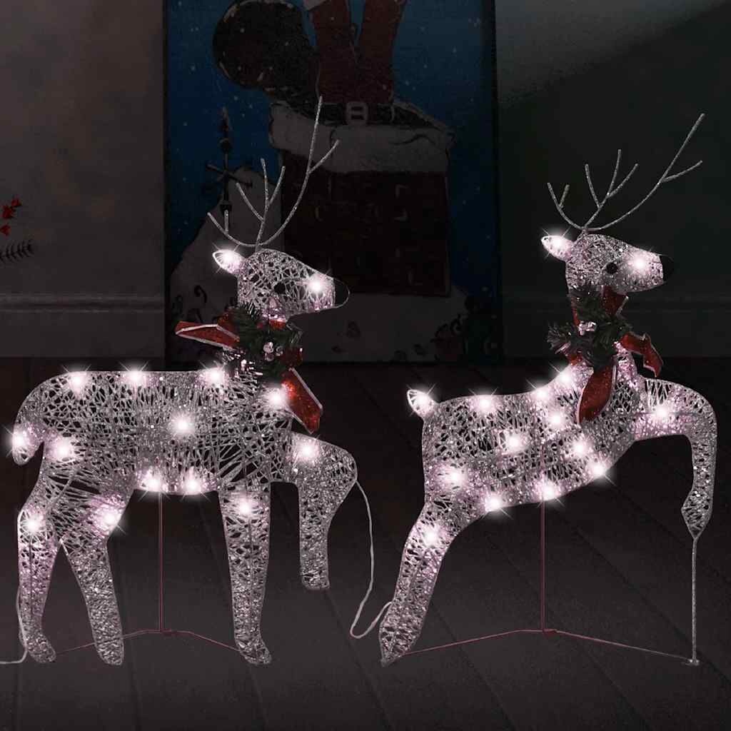 Kerstrendieren (2 stuks) met LED - 62% Korting!