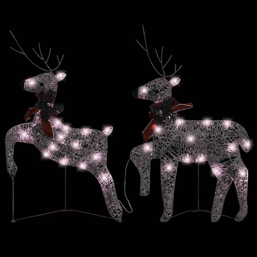 Kerstrendieren (2 stuks) met LED - 62% Korting!