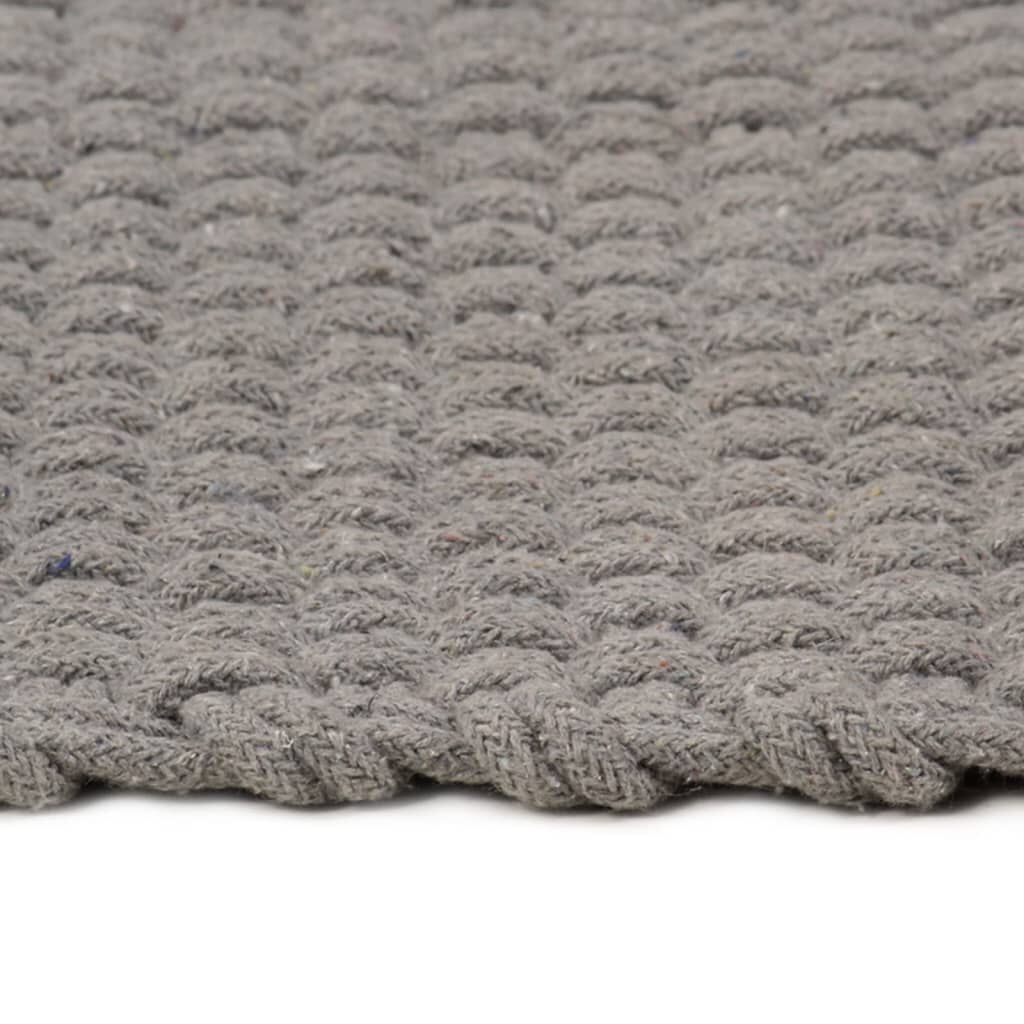 Grijs Katoenen Vloerkleed 180x250cm - 47% Korting!