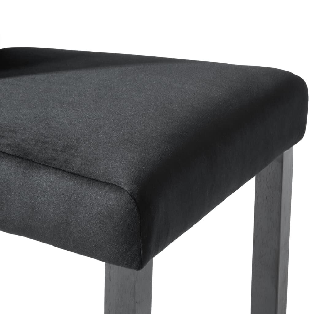 Fluwelen Eetkamerstoelen (2 st) Zwart - 53% Korting!