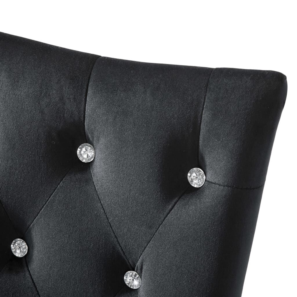 Fluwelen Eetkamerstoelen (2 st) Zwart - 53% Korting!