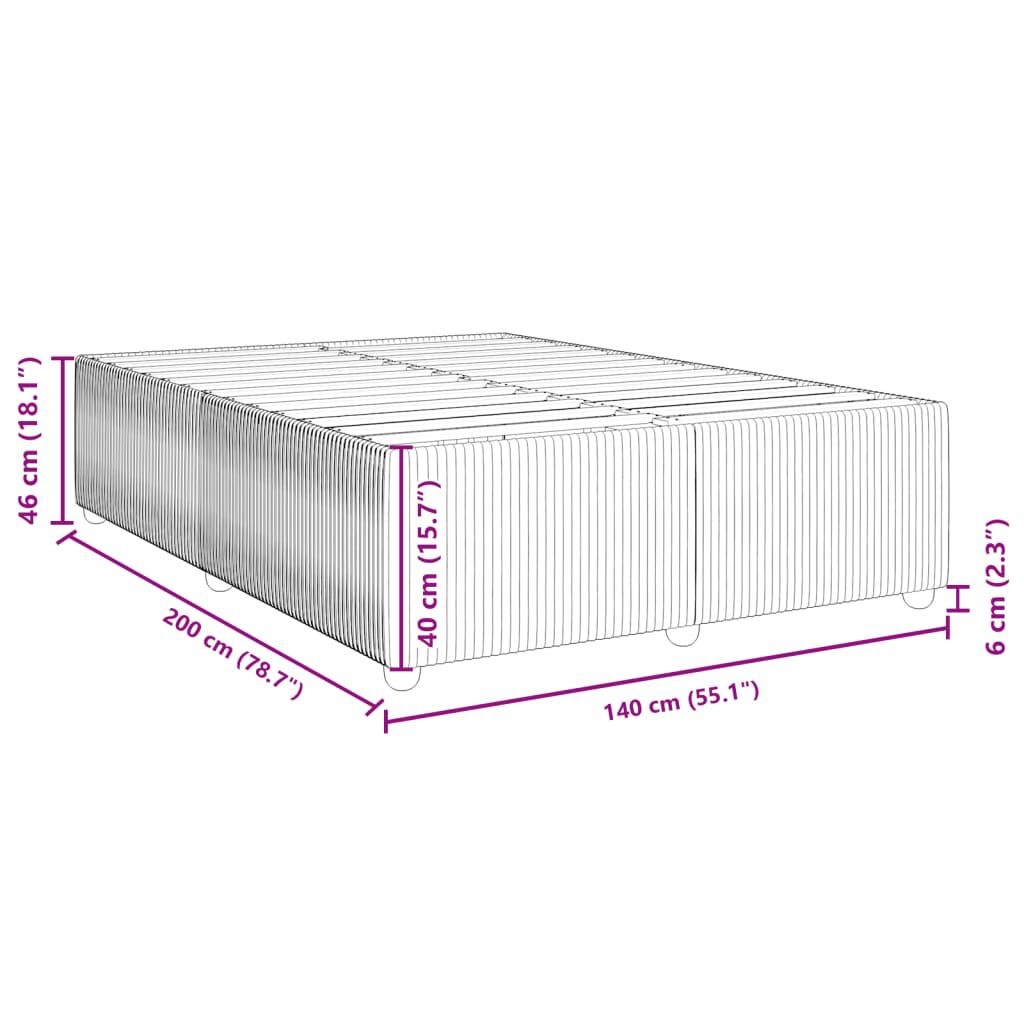 Zwart Bedframe 140x200cm - Retourdeal! 35% Korting