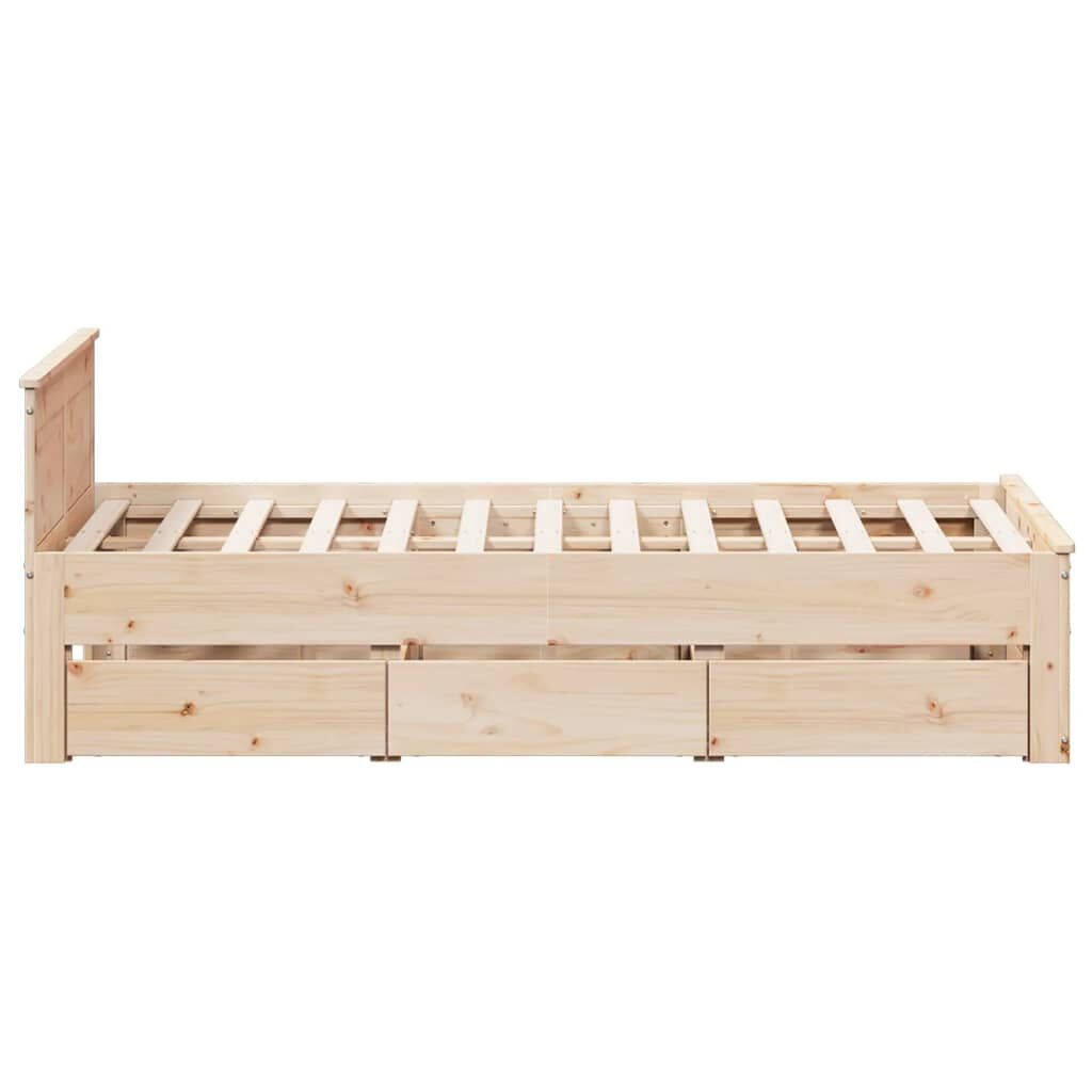 vidaXL Bedframe 120x200 Grenenhout ZONDER Matras - 35% Korting!