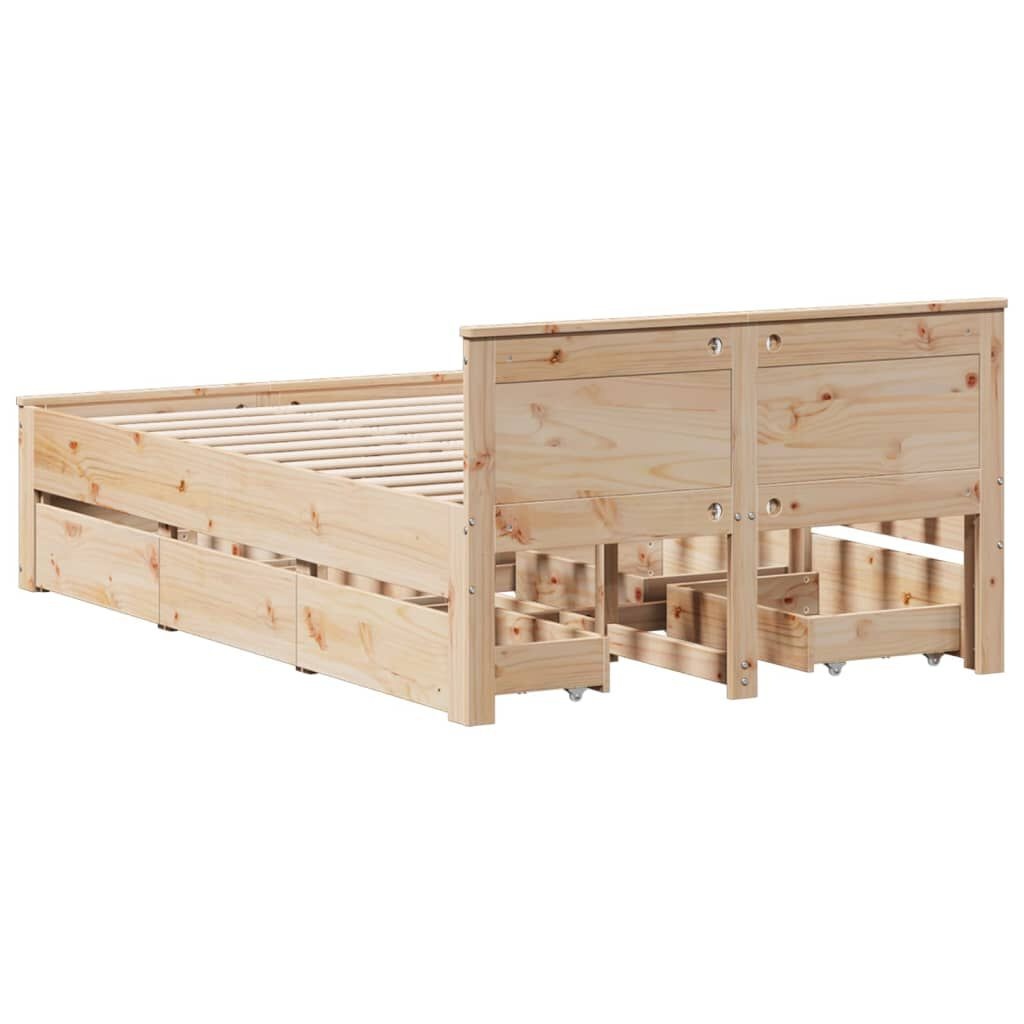 vidaXL Bedframe 120x200 Grenenhout ZONDER Matras - 35% Korting!