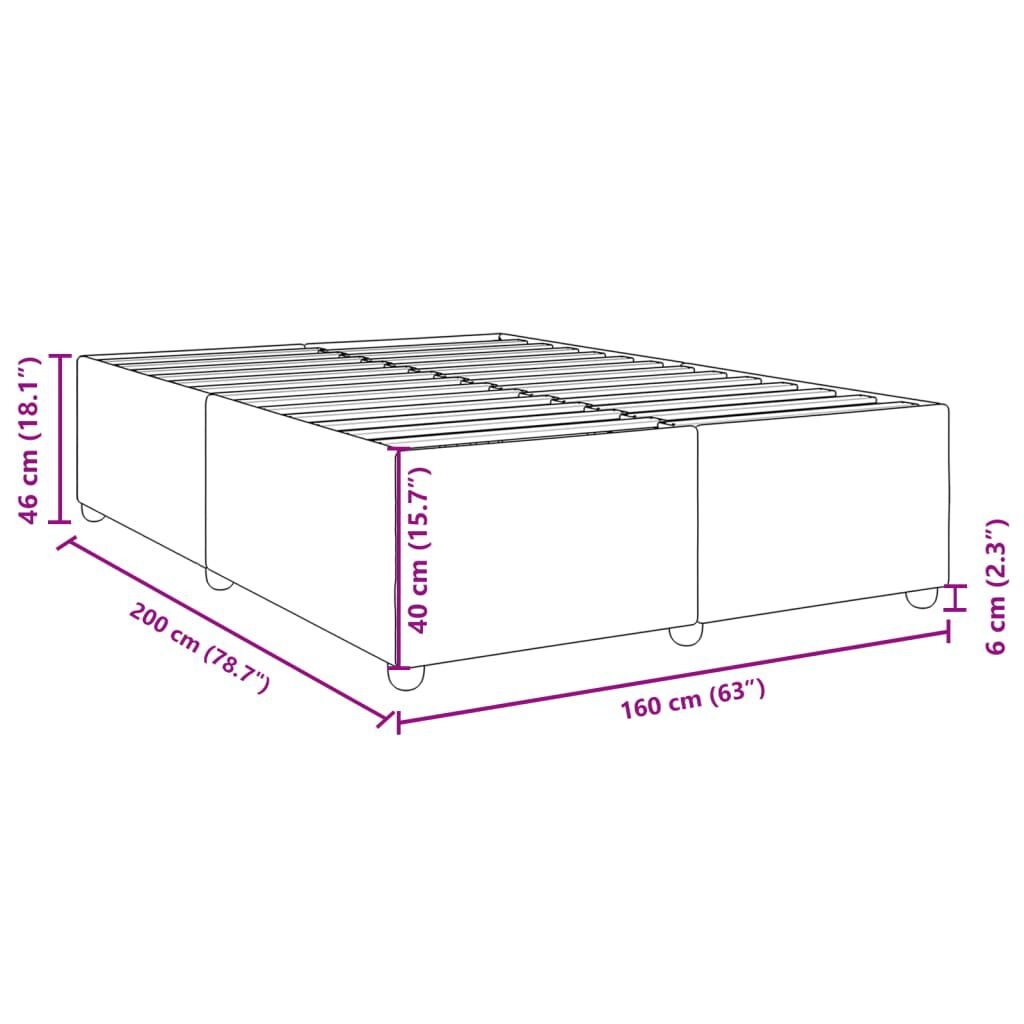 VidaXL Bedframe 160x200 Donkerbruin - 35% Korting!