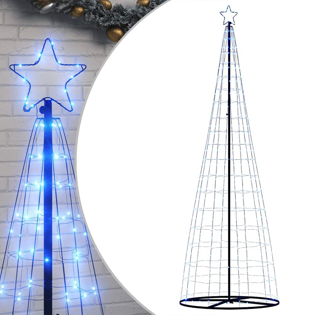 LED Kerstboom 304cm Blauw - 76% Korting! (Gebruikssporen)