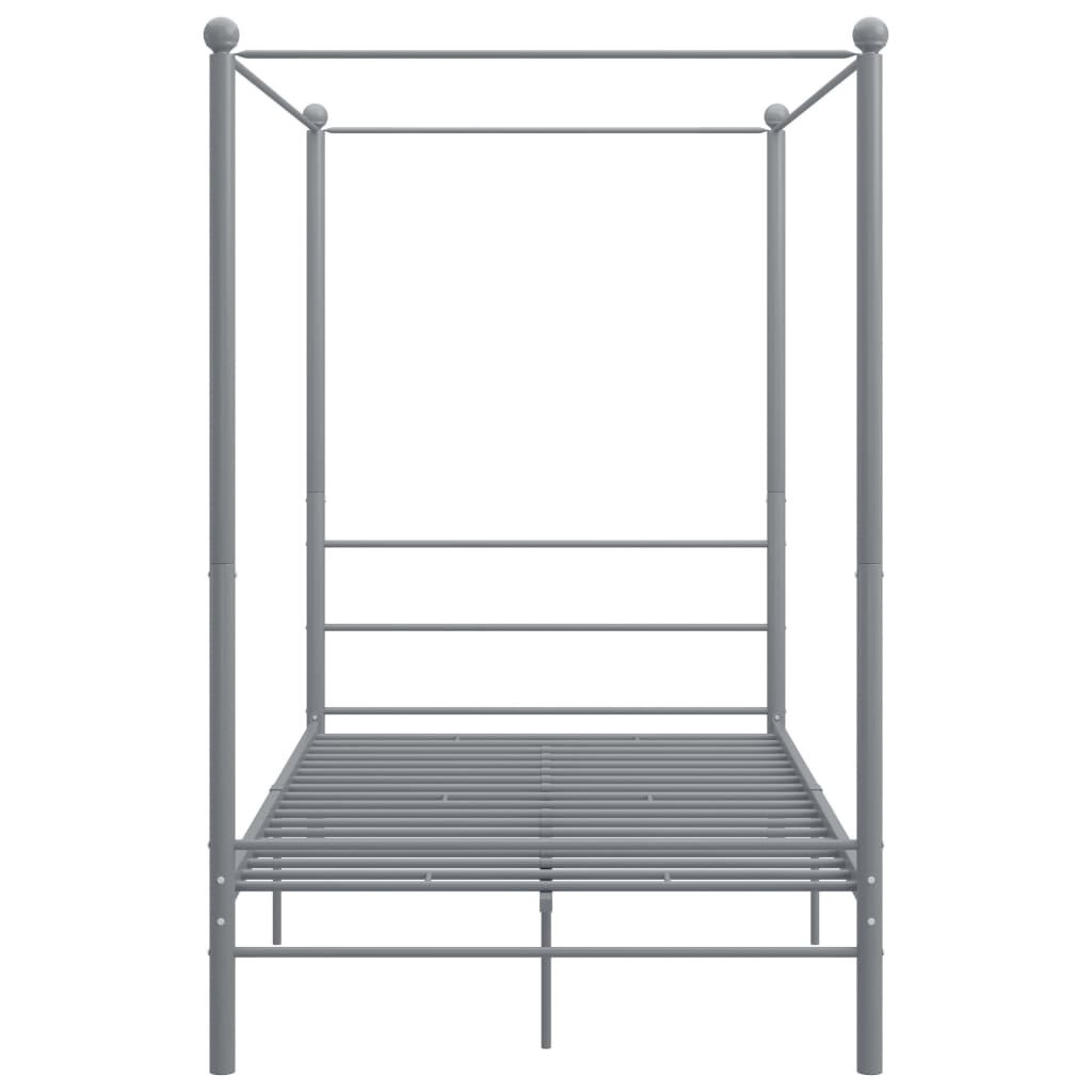 Hemelbed 140x200 Grijs Metaal - 42% Korting!