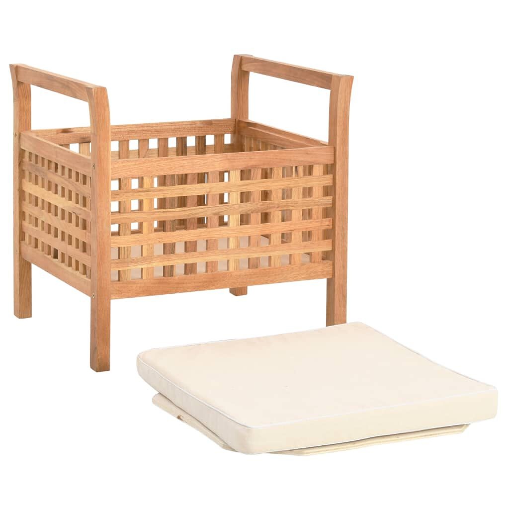 vidaXL Opbergbankje Walnoot - 49x48x49cm - 57% Korting!
