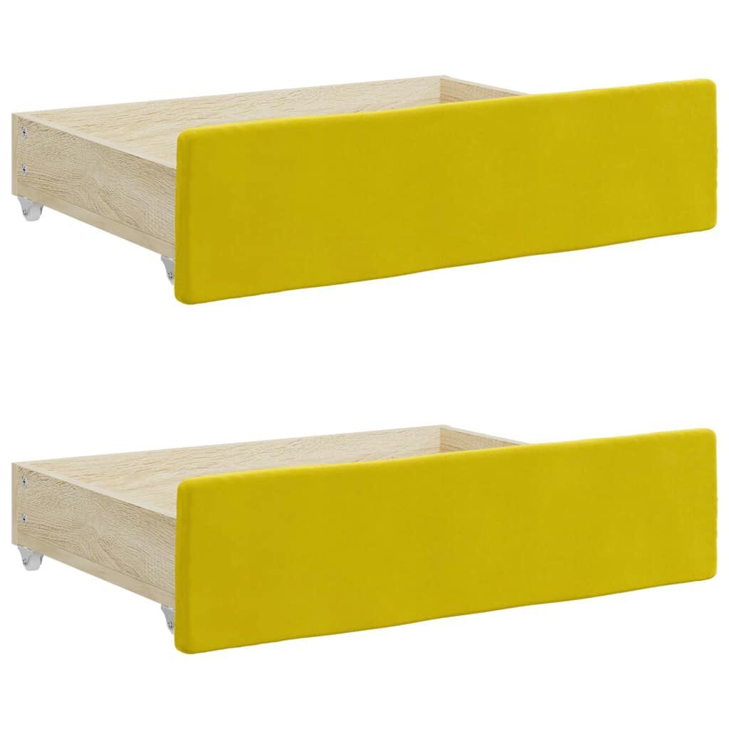 vidaXL Bedlades Geel (2 st) - 62% Korting!