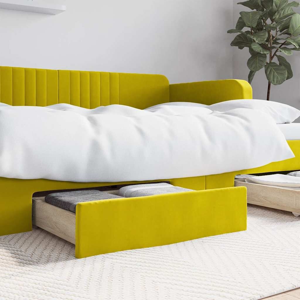 vidaXL Bedlades Geel (2 st) - 62% Korting!
