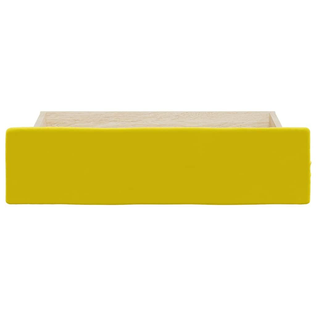 vidaXL Bedlades Geel (2 st) - 62% Korting!