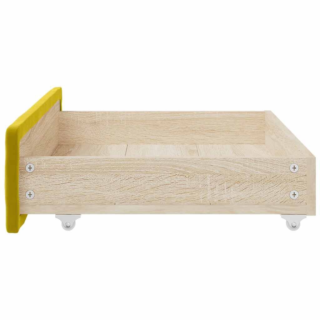 vidaXL Bedlades Geel (2 st) - 62% Korting!