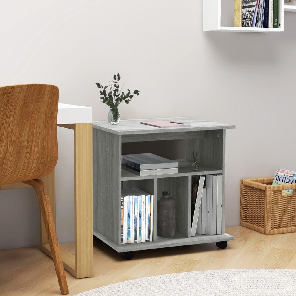Rolkast Grijs Sonoma Eiken 60x45x60cm - 35% Korting!